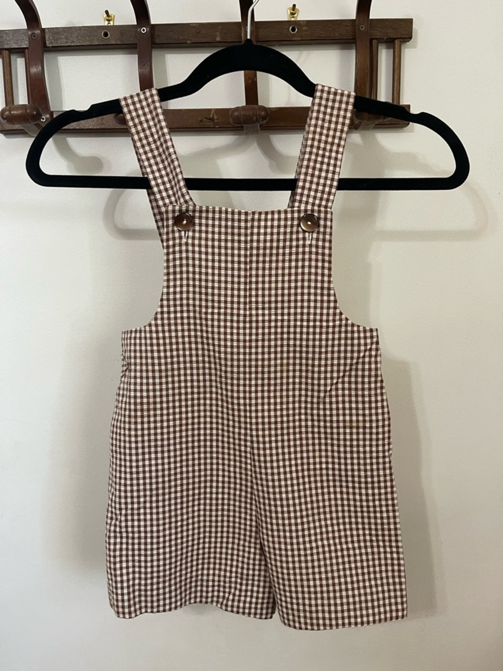 1960s handmade children's overalls shorts